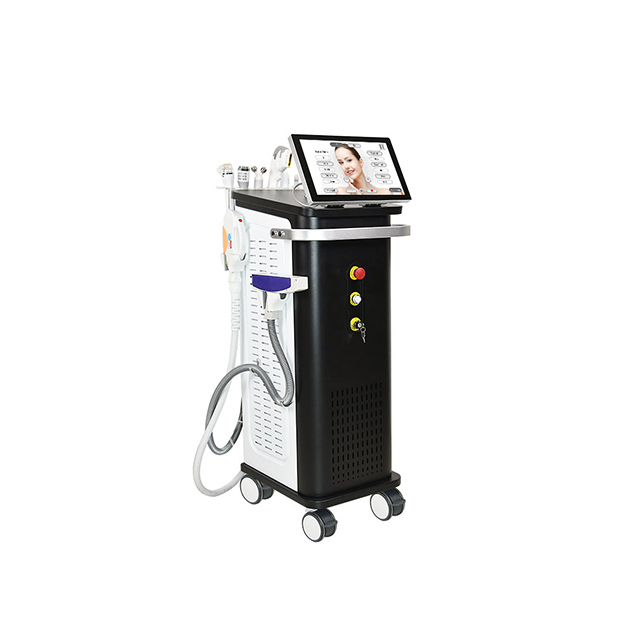 9 in 1 Diode Laser IPL ND YAG RF HIFU 980nm Ice Hammer Microneedle Multifunctional Beauty Machine